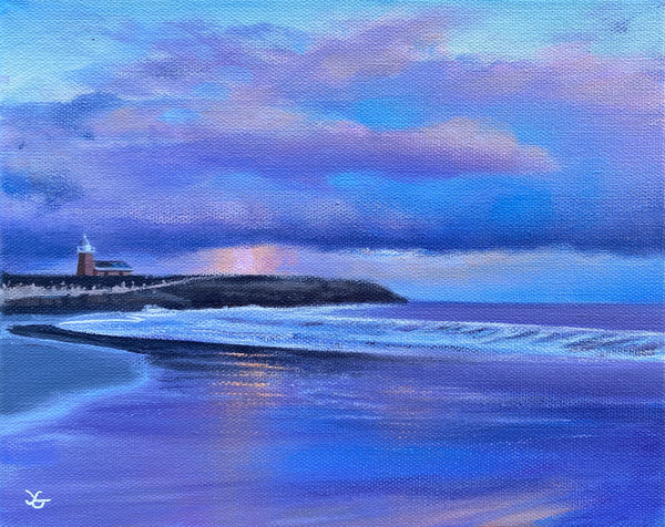 Lighthouse Love, acrylic on canvas 8x10 inches